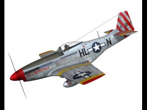 north american p 51d flying dutchman 3D 모델