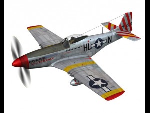 north american p 51d flying dutchman 3D Модель