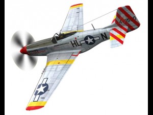 north american p 51d flying dutchman 3D Модель
