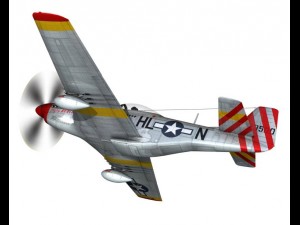 north american p 51d flying dutchman 3D Модель