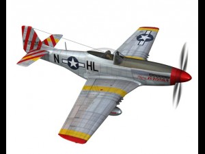 north american p 51d flying dutchman 3D Модель