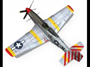 north american p 51d flying dutchman 3D Модель
