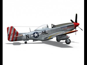 north american p 51d flying dutchman 3D Модель