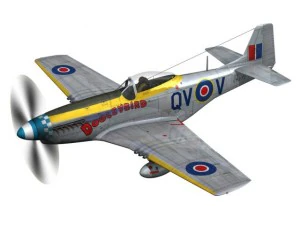north american p 51k mustang mk iv dooleybird 3D Model