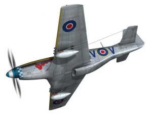 north american p 51k mustang mk iv dooleybird 3D Model