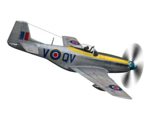north american p 51k mustang mk iv dooleybird 3D Model