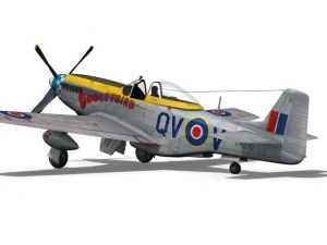 north american p 51k mustang mk iv dooleybird 3D Model