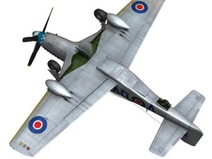 north american p 51k mustang mk iv dooleybird 3D Model