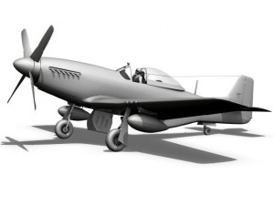 north american p 51k mustang mk iv dooleybird 3Dモデル