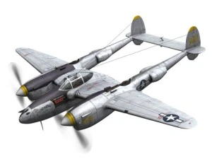 lockheed p 38 lightning florida cracker 3D Model