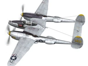 lockheed p 38 lightning florida cracker 3D Model