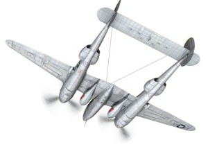 lockheed p 38 lightning florida cracker 3D Model