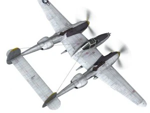 lockheed p 38 lightning florida cracker 3D Model
