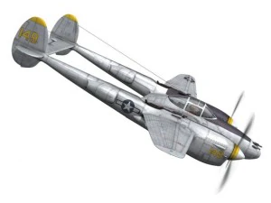 lockheed p 38 lightning florida cracker 3D Model