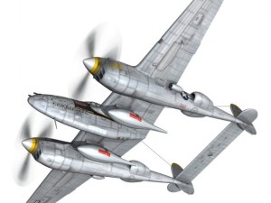 lockheed p 38 lightning florida cracker Modelo 3D