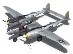 lockheed p 38 lightning florida cracker Modelo 3D