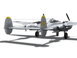 lockheed p 38 lightning florida cracker 3D Model
