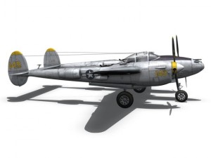 lockheed p 38 lightning florida cracker Modelo 3D