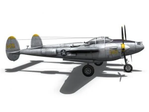 lockheed p 38 lightning florida cracker 3D Model