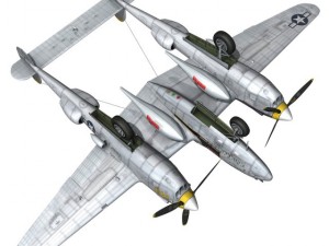 lockheed p 38 lightning florida cracker Modelo 3D