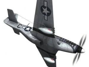 north american p 51d mustang cathy beloved 3D Model