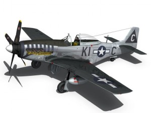 north american p 51d mustang cathy beloved Model 3D