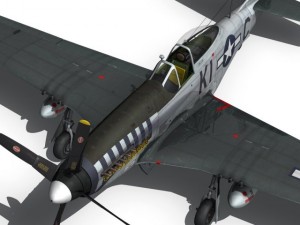 north american p 51d mustang cathy beloved Model 3D