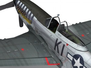 north american p 51d mustang cathy beloved Model 3D
