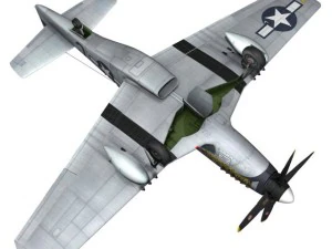 north american p 51d mustang cathy beloved 3D Model