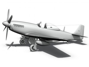 north american p 51d mustang cathy beloved Model 3D