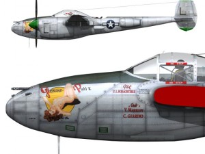 lockheed p38 lightning glamour puss ii Modèle 3D