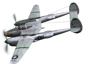 lockheed p38 lightning glamour puss ii Modèle 3D