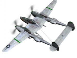 lockheed p38 lightning glamour puss ii Modèle 3D