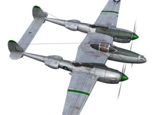 lockheed p38 lightning glamour puss ii Modèle 3D