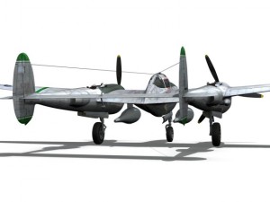 lockheed p38 lightning glamour puss ii Modèle 3D
