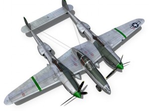 lockheed p38 lightning glamour puss ii Modèle 3D