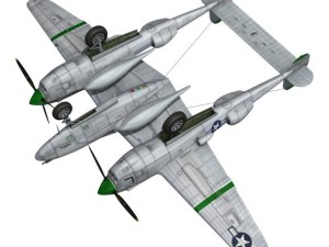 lockheed p38 lightning glamour puss ii Modèle 3D