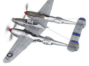 lockheed p38 lightning jewboy 3D 模型