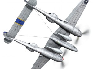 lockheed p38 lightning jewboy 3D 模型