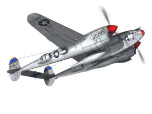 lockheed p38 lightning jewboy 3D 模型