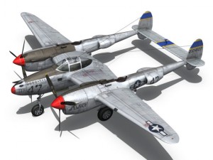 lockheed p38 lightning jewboy 3D 模型