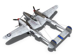 lockheed p38 lightning jewboy 3D 模型