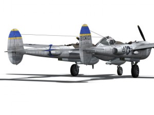 lockheed p38 lightning jewboy 3D 模型