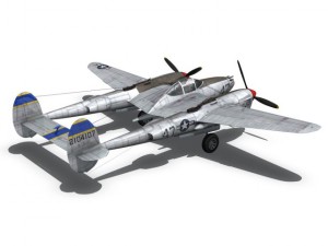 lockheed p38 lightning jewboy 3D 模型