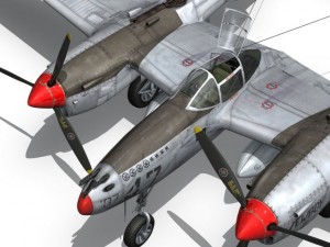 lockheed p38 lightning jewboy 3D 模型