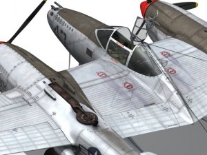 lockheed p38 lightning jewboy 3D 模型