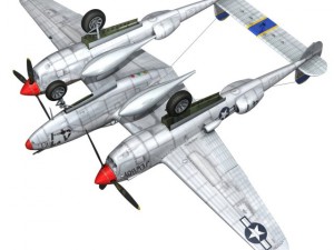 lockheed p38 lightning jewboy 3D 模型