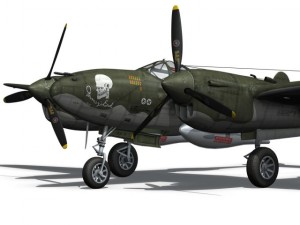 lockheed p38 lightning journeys end Model 3D