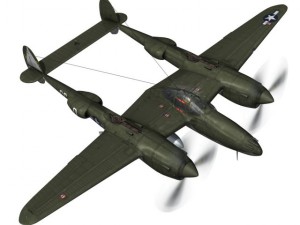 lockheed p38 lightning journeys end Modèle 3D