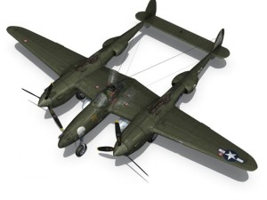 lockheed p38 lightning journeys end Modèle 3D